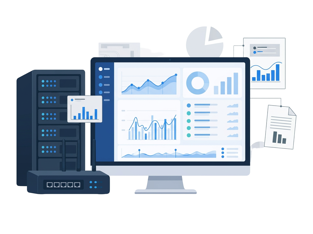 A.n Online network monitoring dashboard